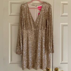 Lilly Pulitzer Reagan Sequin Dress NWT Size 16